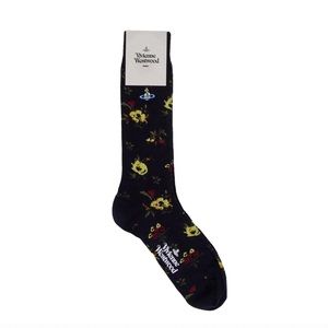 Vivienne Westwood navy floral socks